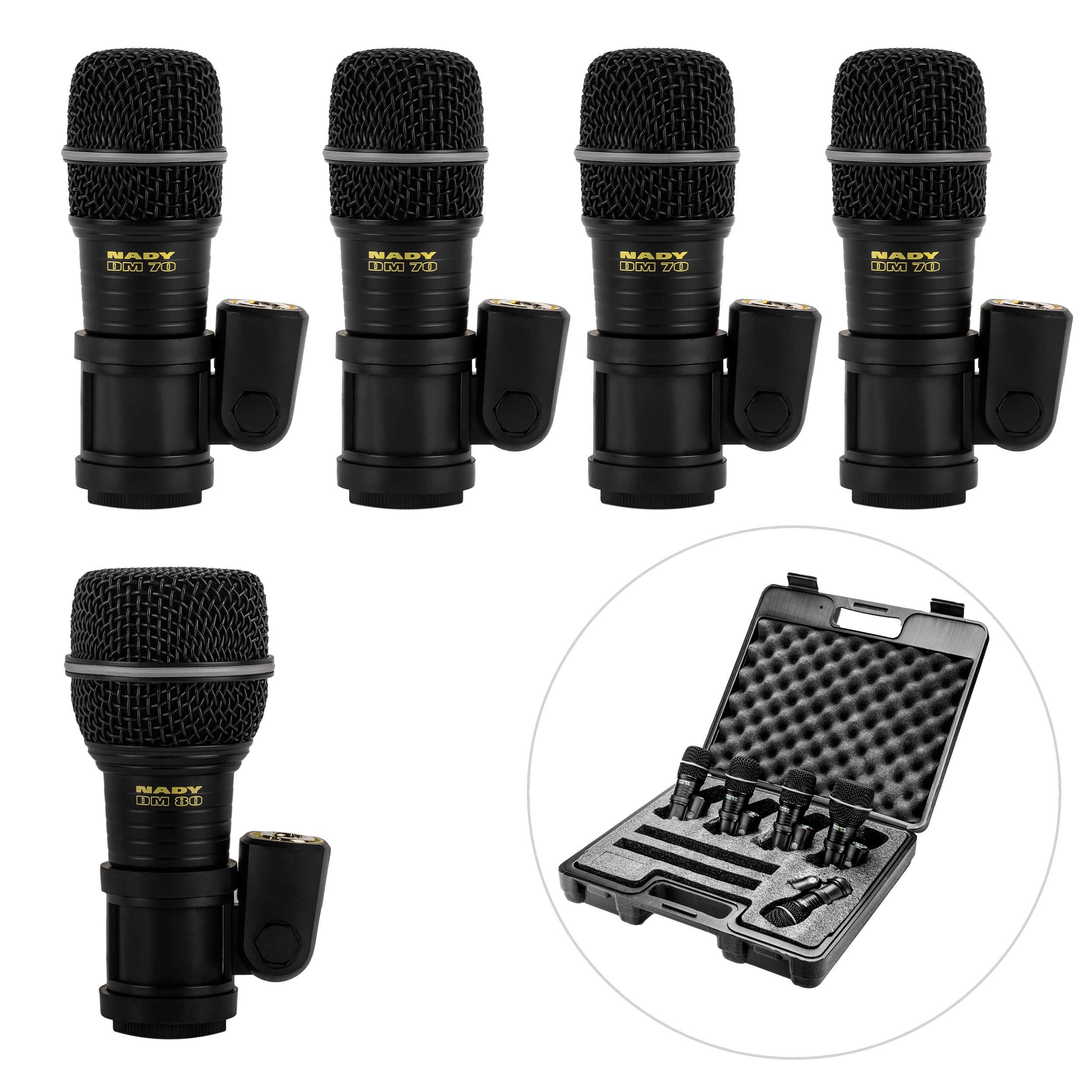 Amazon.com: Nady DMK-5 Drum Mic Package : Musical Instruments